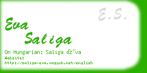 eva saliga business card